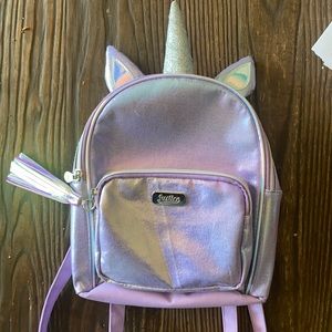 Justice mini unicorn backpack